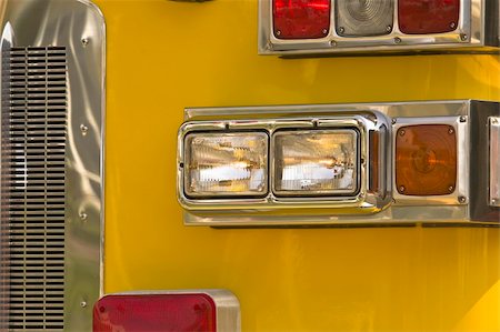 first responder - Close-up of section of fire truck. Stock Photo - Budget Royalty-Free & Subscription, Code: 400-04566710