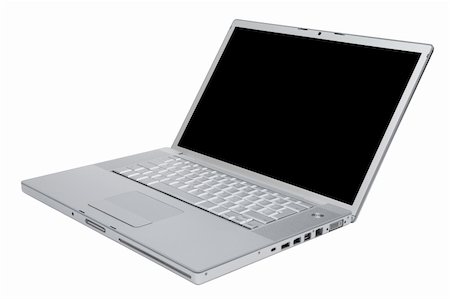 simsearch:400-04786483,k - Modern and stylish laptop on a white background Photographie de stock - Aubaine LD & Abonnement, Code: 400-04566978
