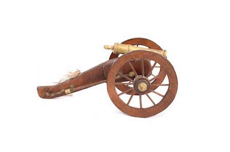 simsearch:400-05677294,k - model of old gun on the white background Stock Photo - Budget Royalty-Free & Subscription, Code: 400-04567225