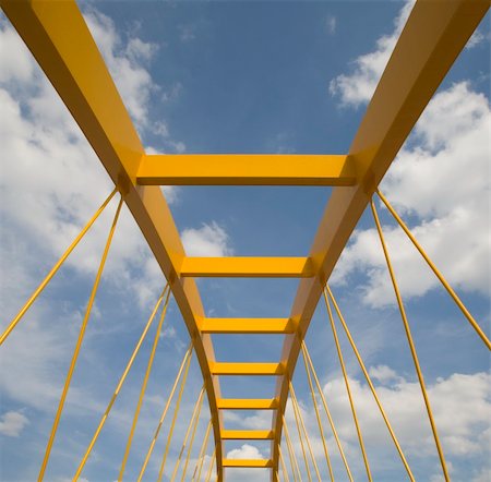 Yellow bridge crossing the Amsterdam-Rijn canal in Utrecht, Holland Photographie de stock - Aubaine LD & Abonnement, Code: 400-04567637