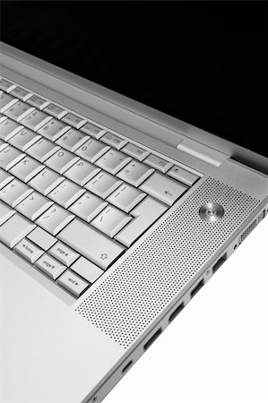 simsearch:400-04526083,k - Modern and stylish laptop on a white background Photographie de stock - Aubaine LD & Abonnement, Code: 400-04568138