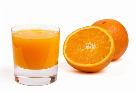 simsearch:400-04585282,k - glass of orange juice and fruit, isolated Stock Photo - Budget Royalty-Free & Subscription, Code: 400-04568277