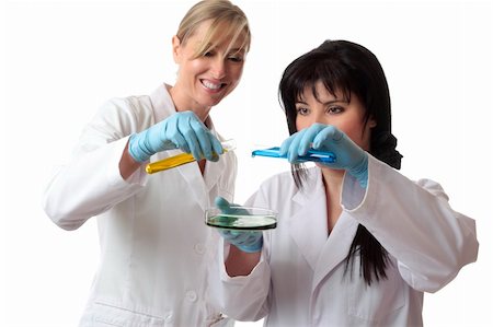 simsearch:400-04962353,k - Two women in a lab conduct laboratory research Stock Photo - Budget Royalty-Free & Subscription, Code: 400-04568831
