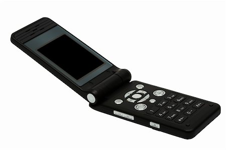 simsearch:400-06429921,k - Modern mobile phone on a white background Stockbilder - Microstock & Abonnement, Bildnummer: 400-04569251