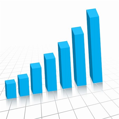 simsearch:400-04152822,k - Vector - Business profit growth graph chart with reflection Stock Photo - Budget Royalty-Free & Subscription, Code: 400-04569569