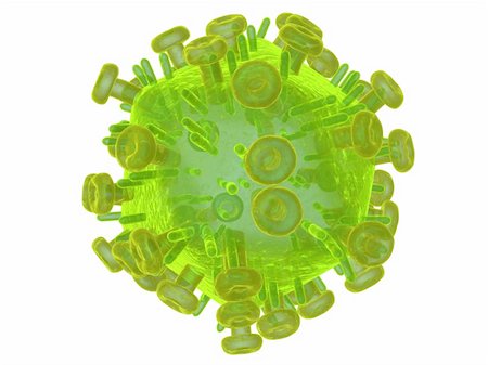 3d rendered close up of a hi virus Stock Photo - Budget Royalty-Free & Subscription, Code: 400-04569909