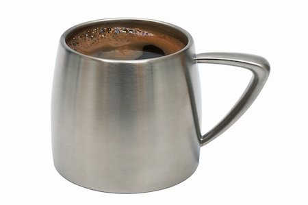 simsearch:400-04172155,k - Strong black coffee in a metal mug Foto de stock - Super Valor sin royalties y Suscripción, Código: 400-04561094