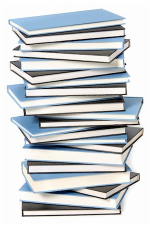 simsearch:400-04480816,k - stack of books on white background Photographie de stock - Aubaine LD & Abonnement, Code: 400-04561825