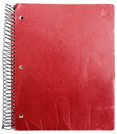 old red notebook isolated against white background Foto de stock - Royalty-Free Super Valor e Assinatura, Número: 400-04561952