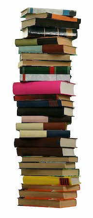 The Books built in high pile. Fotografie stock - Microstock e Abbonamento, Codice: 400-04562785