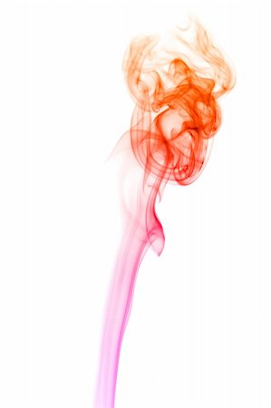 simsearch:400-04444530,k - Colorful smoke isolated on white background Foto de stock - Royalty-Free Super Valor e Assinatura, Número: 400-04563668