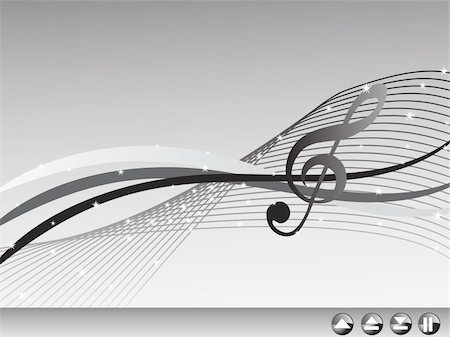 simsearch:400-04618846,k - shiny musical waves on gray background, banner Stock Photo - Budget Royalty-Free & Subscription, Code: 400-04574203