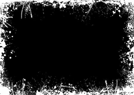 simsearch:400-04075629,k - Ink and paint splat border in negative black and white Stock Photo - Budget Royalty-Free & Subscription, Code: 400-04575214