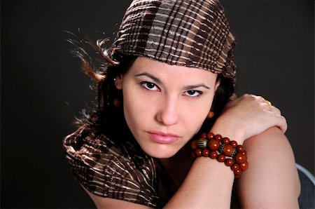 simsearch:400-05092676,k - Portrait of young stylish fashion female posing Stock Photo - Budget Royalty-Free & Subscription, Code: 400-04575260