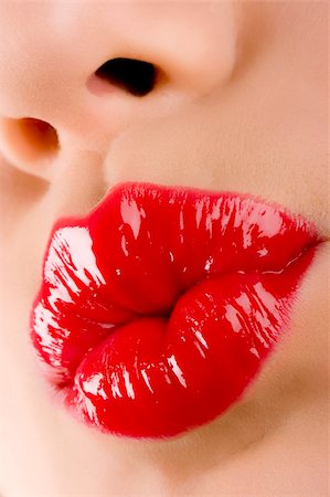 simsearch:400-05279995,k - bright red kiss for you Stockbilder - Microstock & Abonnement, Bildnummer: 400-04575820