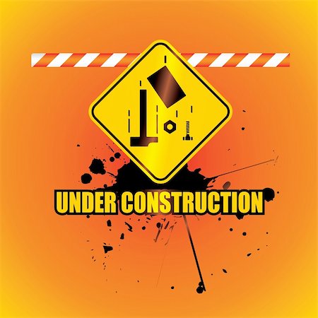 simsearch:400-05127436,k - under construction background - vector illustration Stock Photo - Budget Royalty-Free & Subscription, Code: 400-04576788