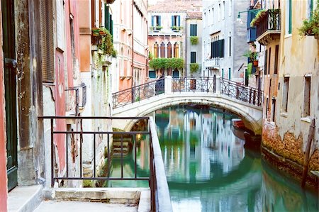 Beautiful bridge over a canal in Venice, Italy Stock Photo - Budget Royalty-Free & Subscription, Code: 400-04576924