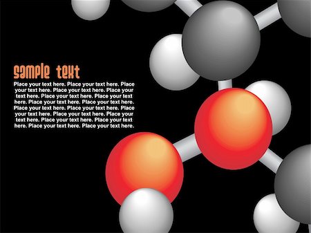 simsearch:400-05126420,k - group of molecule isolated on black, vector illustration Stock Photo - Budget Royalty-Free & Subscription, Code: 400-04577793