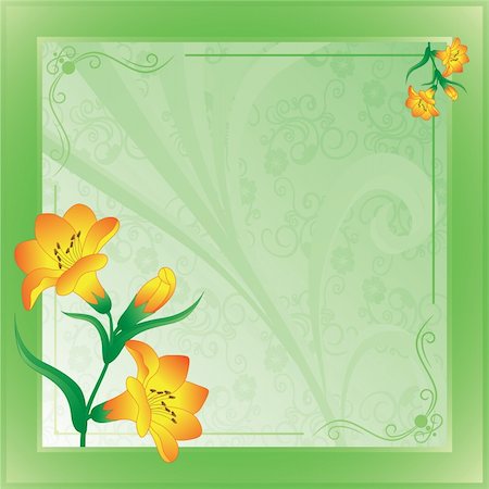 simsearch:400-04258779,k - scope with lilies on green Stock Photo - Budget Royalty-Free & Subscription, Code: 400-04577906