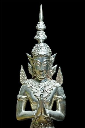 simsearch:400-05297167,k - Sculpture illustrating Ramayana book isolated on black Fotografie stock - Microstock e Abbonamento, Codice: 400-04577922