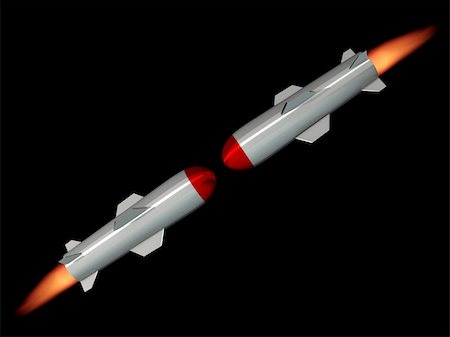 simsearch:400-07984057,k - Face to face cruise missles before impact - rendered in 3d Stockbilder - Microstock & Abonnement, Bildnummer: 400-04570263