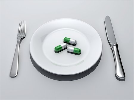 simsearch:825-05989844,k - Medicine abuse concept - three pills in a plate - 3d render Foto de stock - Super Valor sin royalties y Suscripción, Código: 400-04570413