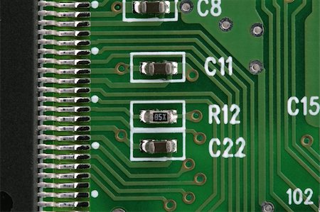 extreme close up of a electronic circuit Stock Photo - Budget Royalty-Free & Subscription, Code: 400-04571167