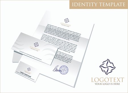 a vector drawing with identity template on it Stock Photo - Budget Royalty-Free & Subscription, Code: 400-04571394