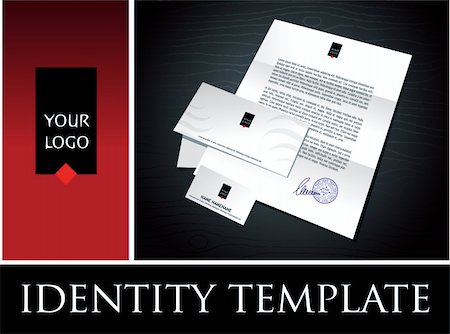 a vector drawing with identity template on it Stock Photo - Budget Royalty-Free & Subscription, Code: 400-04571397