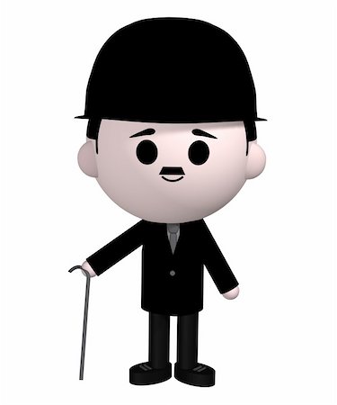 Illustration of Charlie Chaplin Stock Photo - Budget Royalty-Free & Subscription, Code: 400-04571402