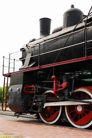 fatbob (artist) - Train locomotive on the railroad Stock Photo - Budget Royalty-Free & Subscription, Code: 400-04571609