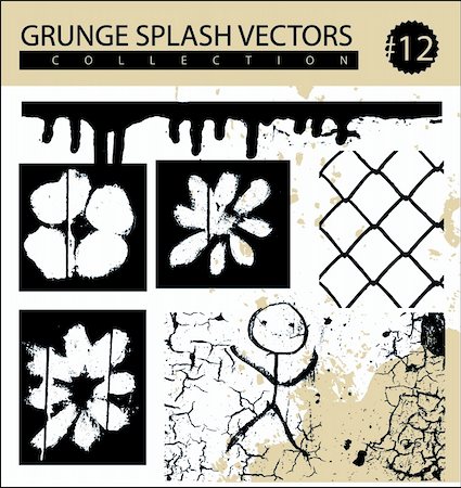 simsearch:400-04810537,k - a wide collection of grunge splash vectors Photographie de stock - Aubaine LD & Abonnement, Code: 400-04571736