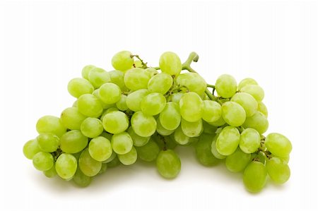 simsearch:400-04478608,k - fresh green grape on white background Stock Photo - Budget Royalty-Free & Subscription, Code: 400-04572100