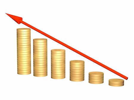 simsearch:400-05097142,k - Conceptual image - growth of money resources. Object over white Stock Photo - Budget Royalty-Free & Subscription, Code: 400-04572393