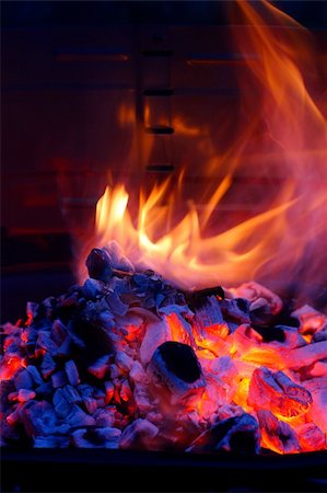 Barbecue Grill flame BBQ Foto de stock - Royalty-Free Super Valor e Assinatura, Número: 400-04572586