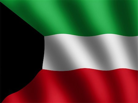 patriotic symbol shiny Flag of Kuwait, banner Stock Photo - Budget Royalty-Free & Subscription, Code: 400-04572831
