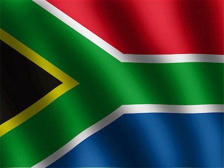 flag of south africa - vector waved Flag of South Africa, illustration Stock Photo - Budget Royalty-Free & Subscription, Code: 400-04572861