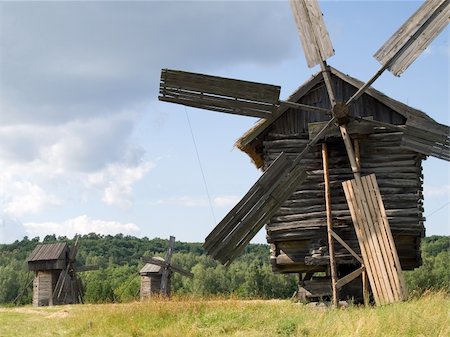 dragunov (artist) - Old windmills on the hill Stock Photo - Budget Royalty-Free & Subscription, Code: 400-04573371