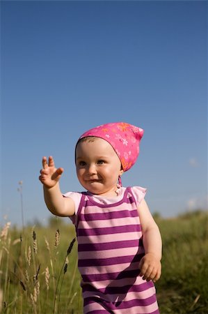 simsearch:400-04067084,k - active baby girl on meadow Stock Photo - Budget Royalty-Free & Subscription, Code: 400-04573419