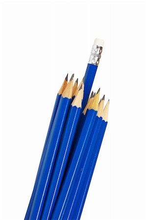simsearch:400-05894961,k - Assortment of pencils isolated on white background. Path included Stock Photo - Budget Royalty-Free & Subscription, Code: 400-04573601