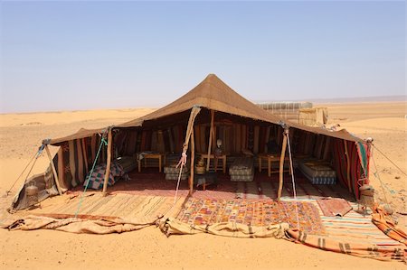 The bedouins tent in the sahara, morocco Stock Photo - Budget Royalty-Free & Subscription, Code: 400-04584886