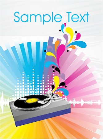 simsearch:400-04593867,k - musical composition disco series2, design71 Photographie de stock - Aubaine LD & Abonnement, Code: 400-04584907
