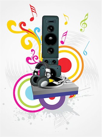 simsearch:400-04593867,k - musical composition disco series2, design78 Photographie de stock - Aubaine LD & Abonnement, Code: 400-04584908