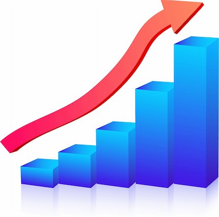 simsearch:400-05723094,k - Business growth graph up arrow Stock Photo - Budget Royalty-Free & Subscription, Code: 400-04585530