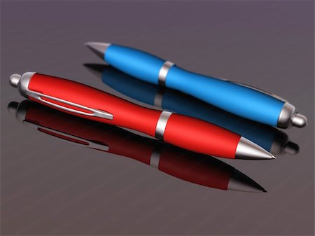 simsearch:400-05122820,k - 3D colors ball point pen Stock Photo - Budget Royalty-Free & Subscription, Code: 400-04585720