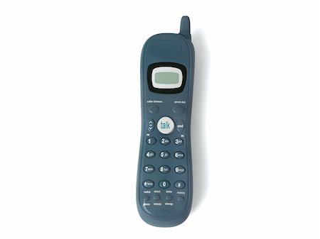 simsearch:400-04161902,k - three dimensional black cordless phone on an isolated background Photographie de stock - Aubaine LD & Abonnement, Code: 400-04585966