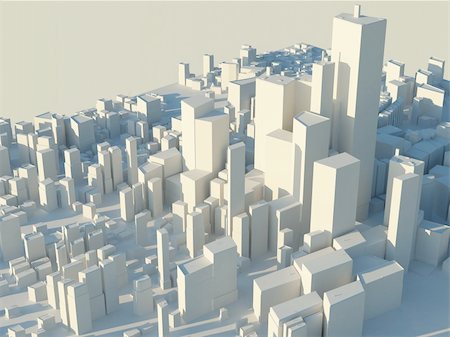 3D City conceptual abstract background Photographie de stock - Aubaine LD & Abonnement, Code: 400-04586254