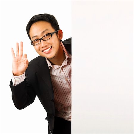 simsearch:400-06142860,k - Executive male showing OK hand sign Fotografie stock - Microstock e Abbonamento, Codice: 400-04586470