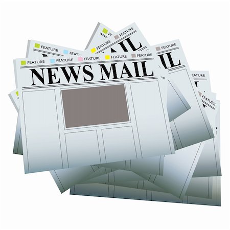 simsearch:400-07774296,k - Pile of newspapers with blank areas to add your own text and images Stockbilder - Microstock & Abonnement, Bildnummer: 400-04588227