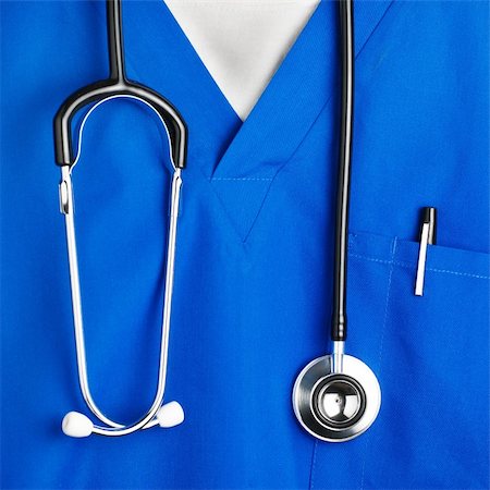 Close up of blue scrubs and equipment. Stock Photo - Budget Royalty-Free & Subscription, Code: 400-04589015